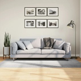 vidaXL Tapete de pelo curto IZA visual escandinavo 100x200 cm cinzento