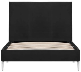 Estrutura de cama 90x200 cm tecido preto