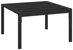 Apoios pés jardim c/ almofadões cor areia 2 pcs 60x60x35 cm aço