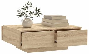Mesa de centro 90x60x31 cm derivados de madeira carvalho sonoma
