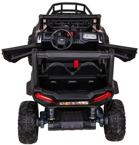 Buggy elétrico para Crianças 24V 2 Lugares UTV Buggy Rodas de EVA, Assento de couro Preto