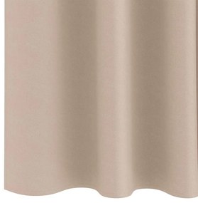 Cortinas 2 pcs Cinzento-acastanhado 260 x 140 cm Poliéster