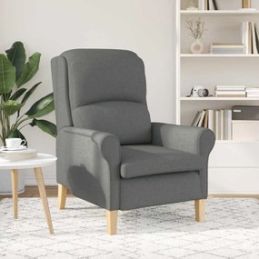Poltrona Cinza Escuro 52 cm Tecido