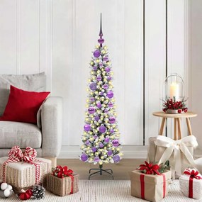 vidaXL Árvore de Natal Artificial Branco 120 cm PVC, Metal e Plástico