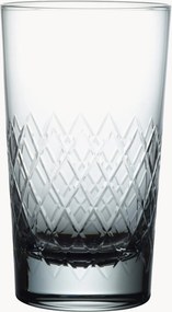 Copos altos em cristal artesanal Lattice, conjunto de 4