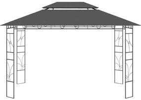 Gazebo 4x3x2,7 m 160 g/m² antracite