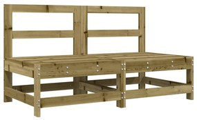 8 pcs conjunto lounge de jardim madeira de pinho impregnada