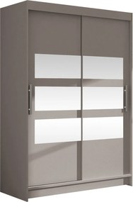 Roupeiro Closico 109, Caxemira, 200x120x58cm, 104 kg, Portas para roupeiro: Deslizante, Número de prateleiras: 5, Número de prateleiras: 5