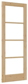 Porta Interior com Vidro "ORKDAL" 73,5x198,5x4 cm Madeira de Pinho Sól