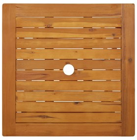 Mesa de jardim dobrável 60x60x75 cm madeira de acácia maciça