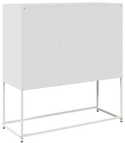 Aparador 100,5x39x107 cm aço laminado a frio branco