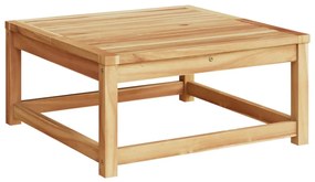 10pcs conjunto lounge jardim c/almofadões madeira maciça acácia