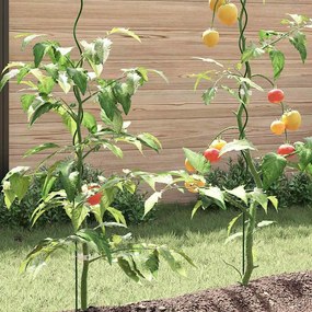 Suportes de Plantas Espirais vidaXL 5 pcs 150 cm Aço