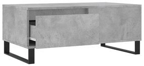 Mesa de centro 90x50x36,5 cm derivados madeira cinzento cimento