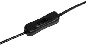 Candeeiro de mesa Hotel Chic bege com vidro opalino - Pallon Trend