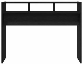 Mesa de Console vidaXL em Carvalho Preto 105x30x80 cm de Madeira de En