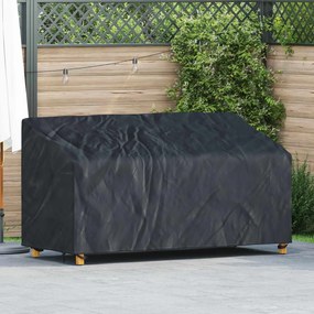 vidaXL Capa para banco de jardim Preto 185 x 85 x 65 / 94 cm Tecido 600D