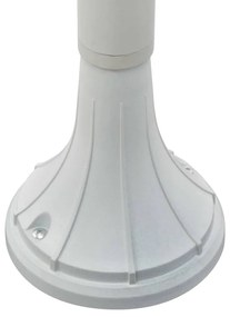 Candeeiro de pé para jardim E27 120 cm alumínio branco