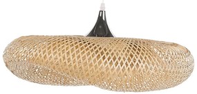 Candeeiro de teto de bambu castanho claro BOYNE L Beliani