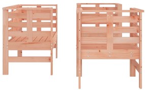 3 pcs conjunto lounge de jardim madeira de douglas maciça