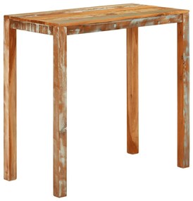 vidaXL Mesa de bar 112x55x108 cm madeira recuperada maciça