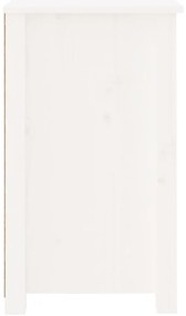 Mesa de cabeceira 50x35x61,5 cm madeira de pinho maciça branco