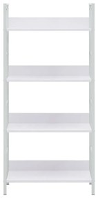 Estante com 4 prateleiras derivados de madeira branco