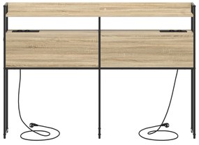 Cabeceira de armazenamento Carvalho sonoma 135 cm