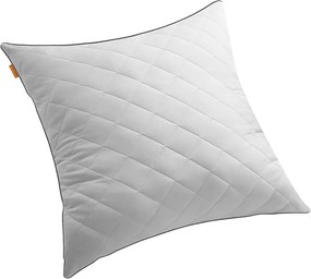 SONGMICS HOME Almofada reversível 80 x 80 cm Capa macia refrescante 1200g Enchimento Inverno Verão Lavável à máquina Secagem em tambor a 60°C Cinza Pomba TBP022G01