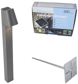 Candeeiro de pé moderno para exterior antracite incl. LED - UMA Moderno