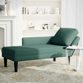 Chaise lounge c/ almofada/apoio de braços direito veludo