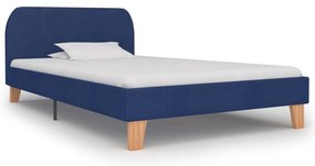 Estrutura de cama 90x200 cm tecido azul