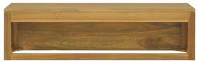 Armário de parede p/ casa de banho 110x45x30 cm teca maciça