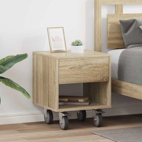 vidaXL Mesa-de-cabeceira 2 pcs Carvalho Sonoma 40,5 x 40 x 48 cm