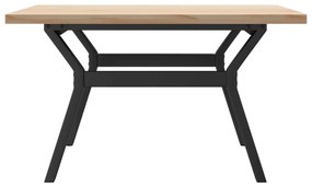 Mesa de centro estrutura em Y 80x80x45,5 cm pinho/aço