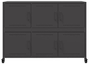 Aparador 100,5x39x72 cm aço preto