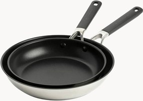 Frigideiras em aço inoxidável Classic, conjunto de 2