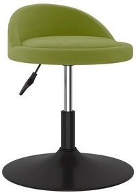 vidaXL Banco de bar veludo verde-claro