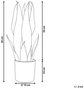 Planta artificial em vaso 40 cm SNAKE PLANT Beliani