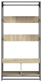 Roupeiro 90x50x180 cm derivados de madeira carvalho sonoma