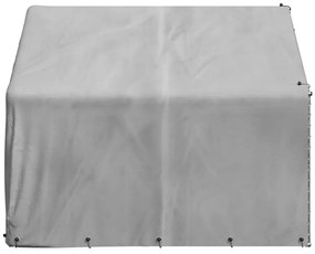 Canil exterior para cães com cobertura 2x2x1,5m aço galvanizado