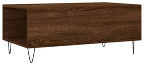 Mesa de centro 90x50x36,5cm derivados madeira carvalho castanho