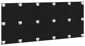 Cabeceira de Cama vidaXL Preto Carvalho 200x1,5x80 cm Madeira Reforçad