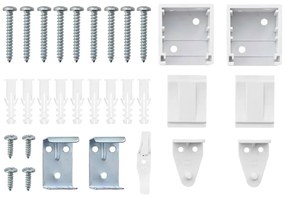 Persiana de Janela com cortinas Outros Manual Branco 135 x 175 cm Alum