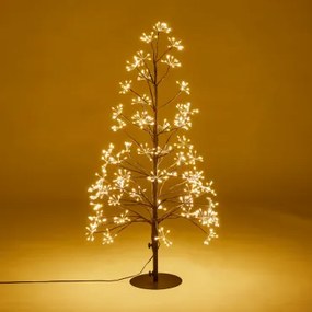 Árvore De Natal Led Em Ferro Dorvin Branco Cálido 3000k & ↑90 Cm - Sklum