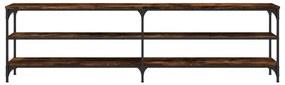 Móvel p/ TV 180x30x50cm derivados madeira/metal carvalho fumado