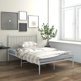 Estrutura de cama metal 120x200 cm branco