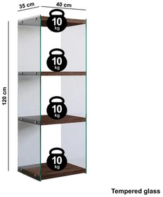 Estante R301 – Nogueira – 40x120x35 cm