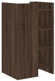 Aparador 45x35x75 cm derivados de madeira carvalho castanho