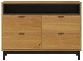 Armário de gavetas FLAM 110x40x80 cm madeira de pinho maciça